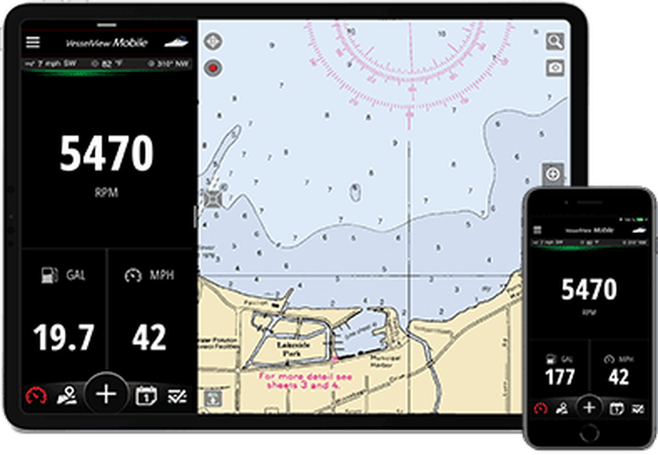 Mercury Vessel View Gauges & Displays EZ Marine & Storage